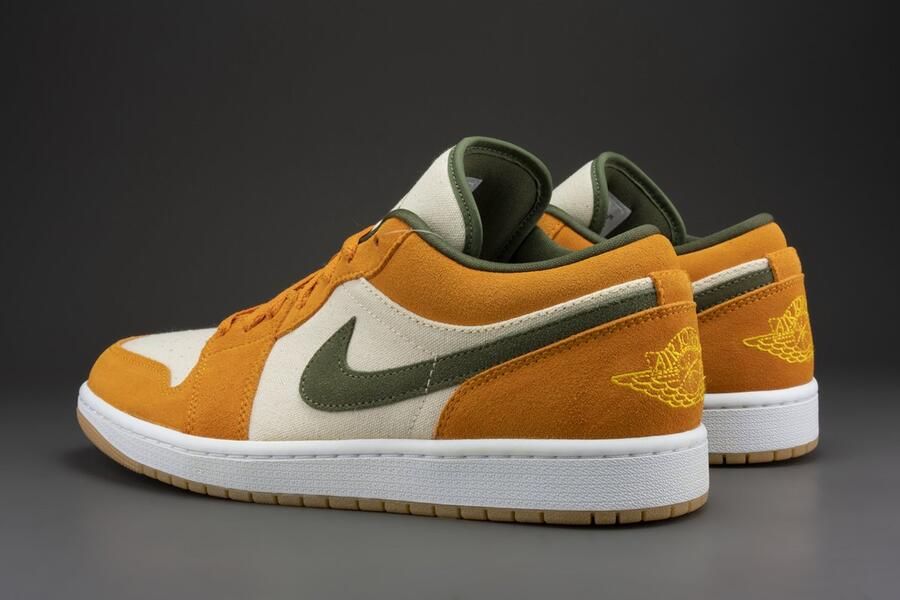 Nike Air Jordan 1 Low ''Medium Curry Orange Olive'' DH6931-102 oranje beige sneakers laag unisex - Foto 8