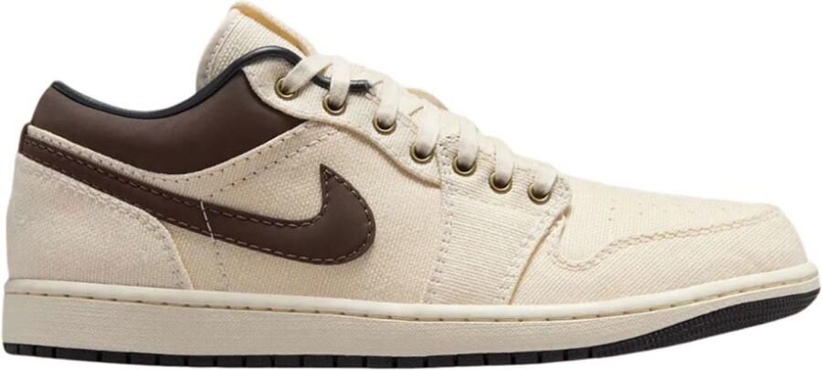 Nike Air Jordan 1 Low Premium Beige Baroque Brown Sneakers Heren - Foto 3