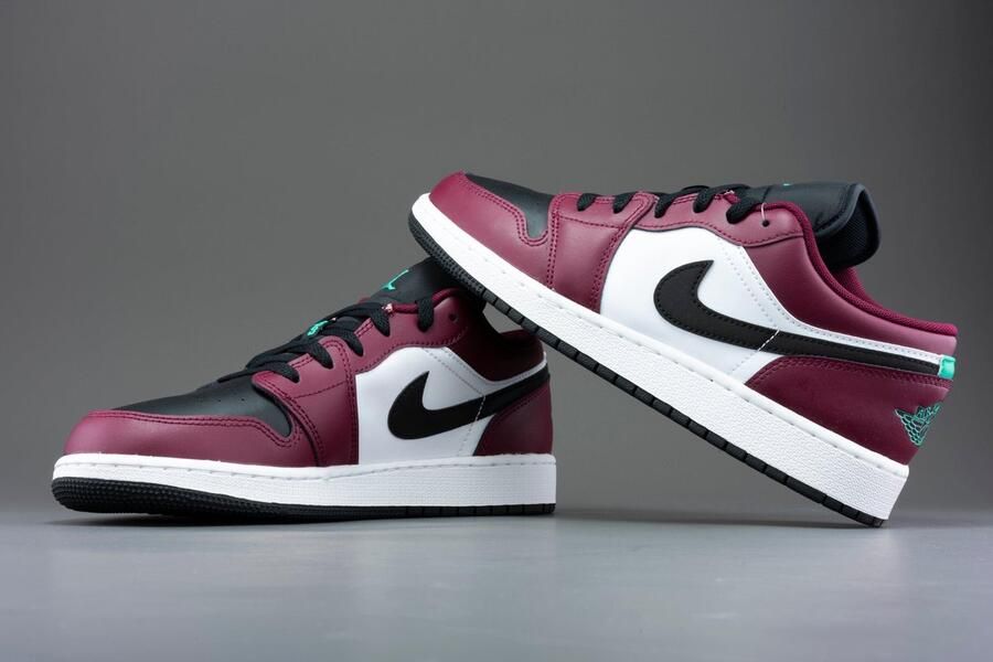 Nike Air Jordan 1 Low SE Dark Beetroot Roma Green (GS) DM0589-635 DARK BEETROOT ROMA GREEN Schoenen - Foto 4