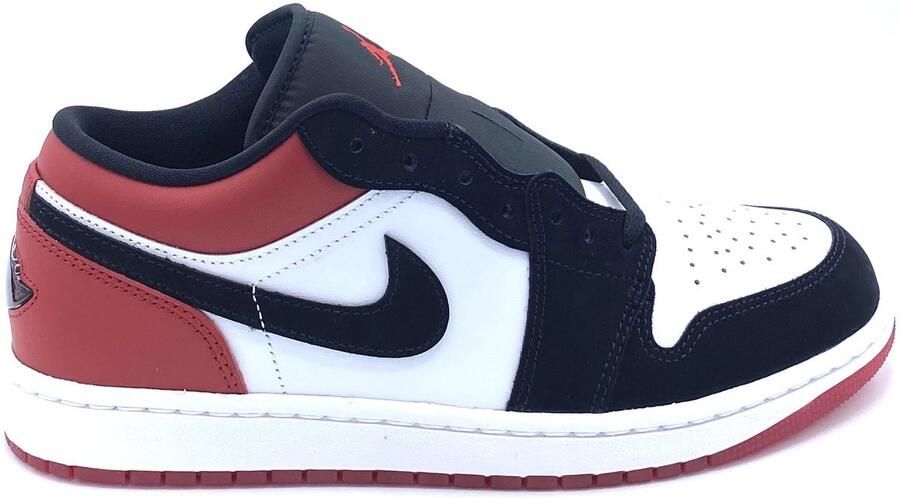 Nike Air Jordan 1 Low SE Rood Wit Zwart Black Toe Sneakers Heren
