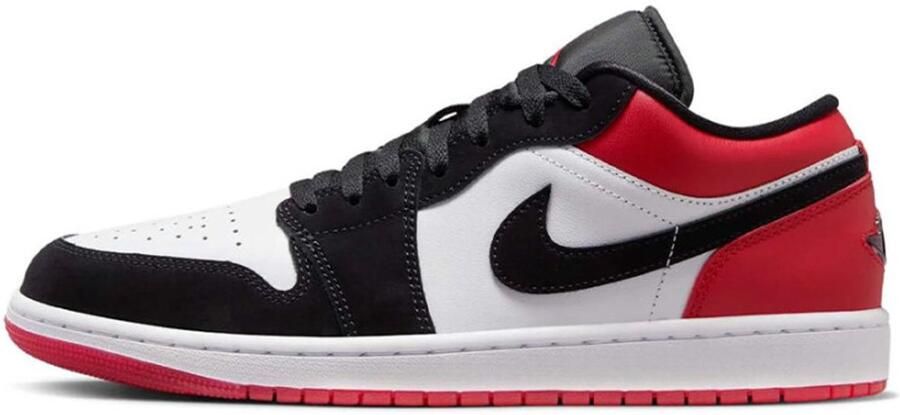 Nike Air Jordan 1 Low SE Heren Sneaker Wit Zwart Rood Doos zonder deksel