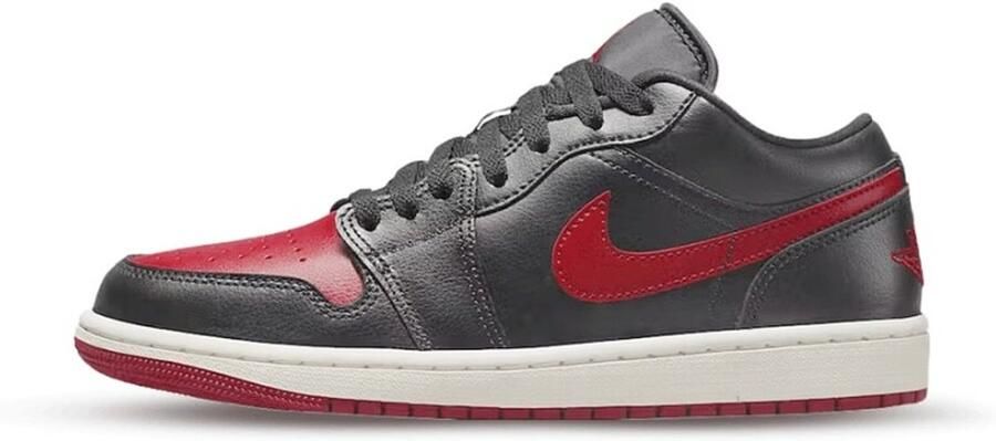 Jordan Wmns Air 1 Low Basketball Schoenen black gym red sail maat: 40.5 beschikbare maaten:36.5 37.5 38.5 39 40.5 41 - Foto 4
