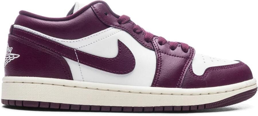 Nike Air Jordan 1 Low Sneakers Dames White Bordeaux Sail - Foto 2