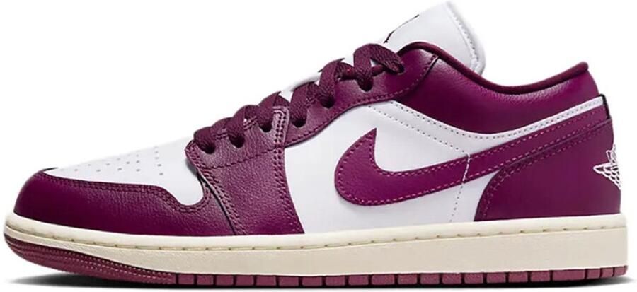 Jordan Air 1 Low White Sail Bordeaux- White Sail Bordeaux