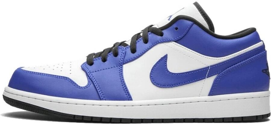 Nike Air Jordan 1 Low Heren Sneakers Blauw Wit Leer