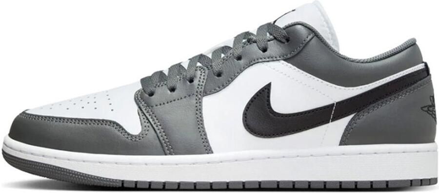 Nike Dunk Nike Air Jordan 1 Low Sneaker Unisex Wit Zwart Grijs LET OP! Doos Zonder Deksel - Foto 3