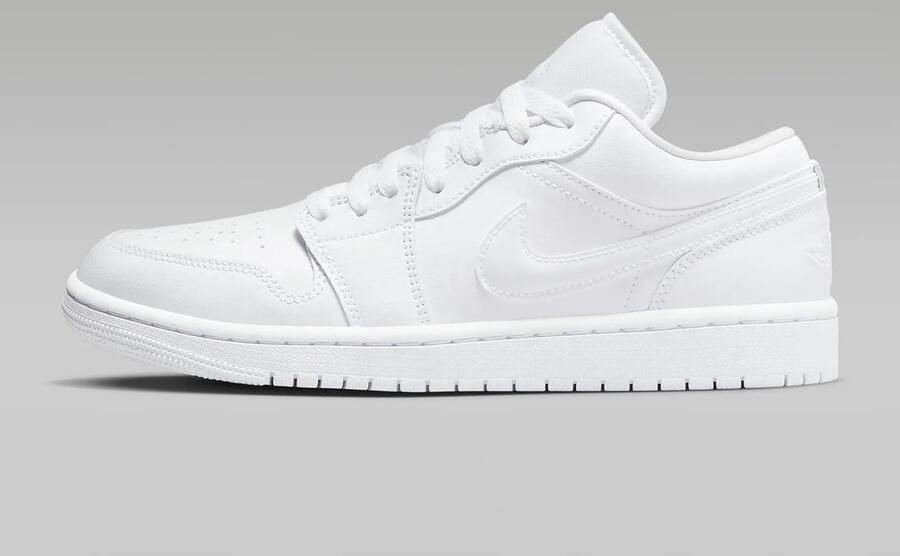 Nike Air Jordan 1 Low Triple White Wit Sneakers Unisex Doos Zonder Deksel - Foto 3