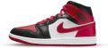 Jordan Wmns Air 1 Mid Black Gym Red White Schoenmaat 37 1 2 Sneakers BQ6472 079 - Zwart