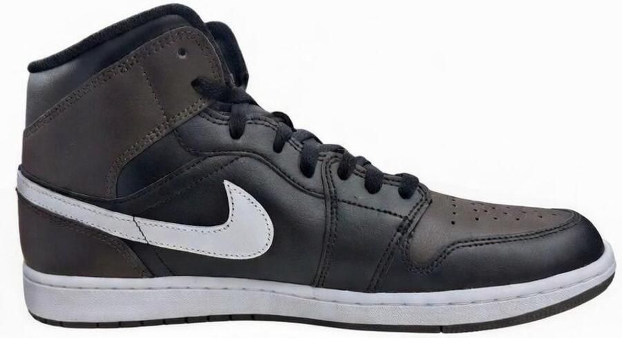 Nike Air Jordan 1 Mid Baroque Brown Black White Sneakers Heren Doos Zonder Deksel - Foto 2