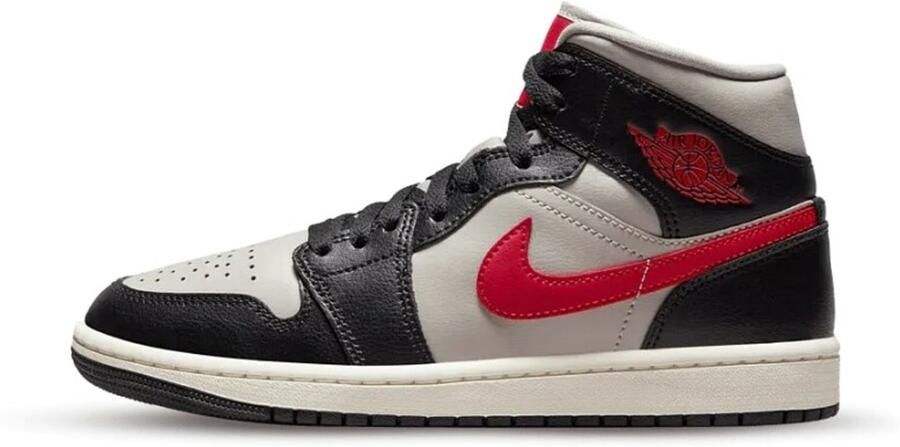 Jordan Wmns Air 1 Mid Basketball Schoenen black gym red college grey sail maat: 40 beschikbare maaten:36.5 37.5 38.5 39 40.5 41 42 - Foto 4