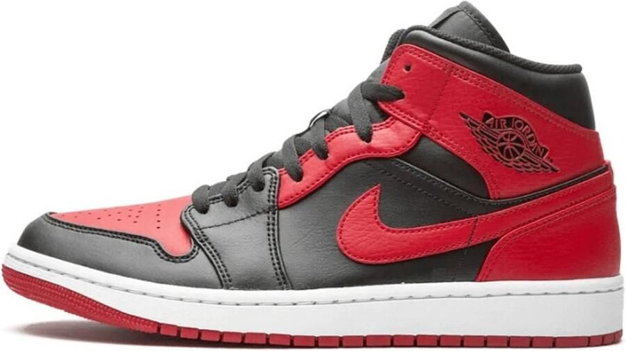 Air Jordan 1 Mid Nike Black Gym Red White Banned 554724 074 EUR