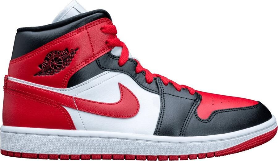 Jordan Wmns Air 1 Mid Basketball Schoenen black gym red white 38.5 beschikbare maaten:36.5 37.5 38.5 39 40.5 41 42
