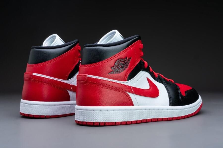Jordan Wmns Air 1 Mid Basketball Schoenen black gym red white 37.5 beschikbare maaten:36.5 37.5 38.5 39 40.5 41 42 - Foto 10