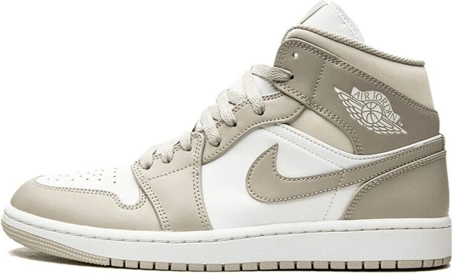 Nike Air Jordan 1 Mid College Grey Light Bone-White