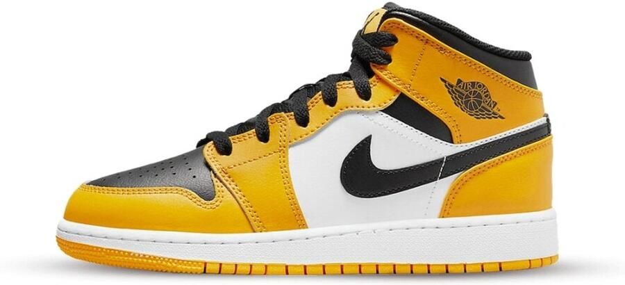 Jordan Air 1 Mid(Gs ) Taxi Black White Schoenmaat 36+ Shoes grade school 554725 701 - Foto 3