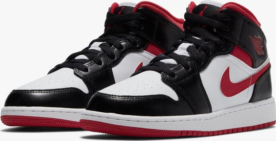 Jordan Nike Air 1 Mid (GS) White Gym Red-Black DJ4695 122 EUR - Foto 5