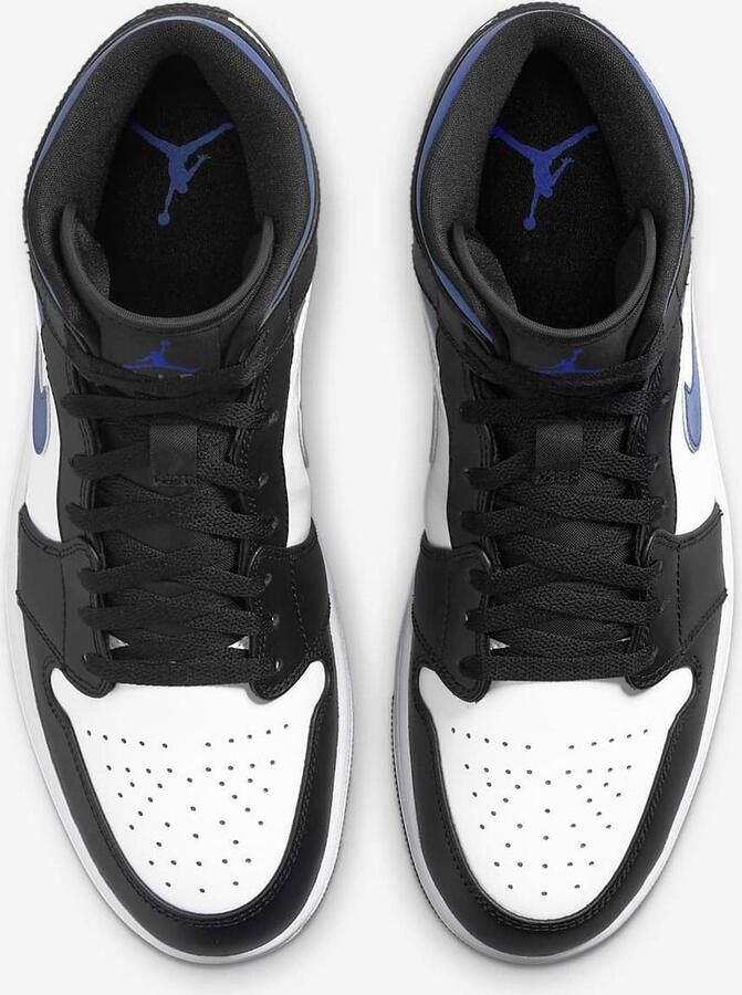 Air Jordan 1 Mid Nike White racer Blue-Black 554724 140 EUR - Foto 2