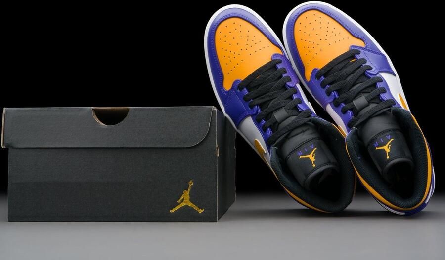 Nike Air Jordan 1 Mid Lakers (2022) DQ8426-517 Kleur als op foto Schoenen - Foto 2