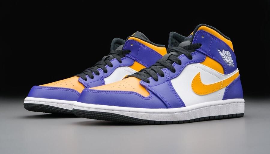 Nike Air Jordan 1 Mid Lakers (2022) DQ8426-517 Kleur als op foto Schoenen - Foto 4
