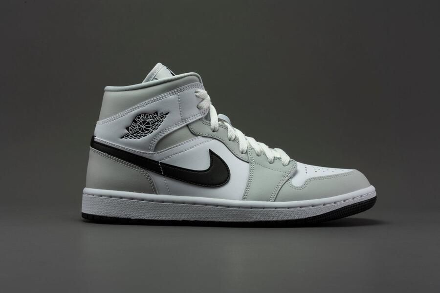 Air Jordan 1 Mid Nike Grey Fog Black White BQ6472 015 EUR - Foto 8