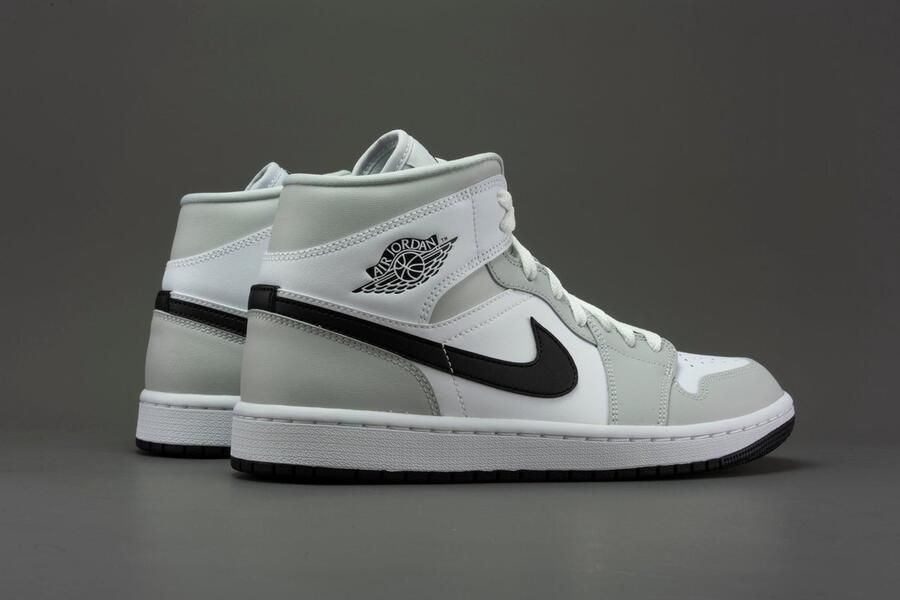 Air Jordan 1 Mid Nike Grey Fog Black White BQ6472 015 EUR - Foto 10