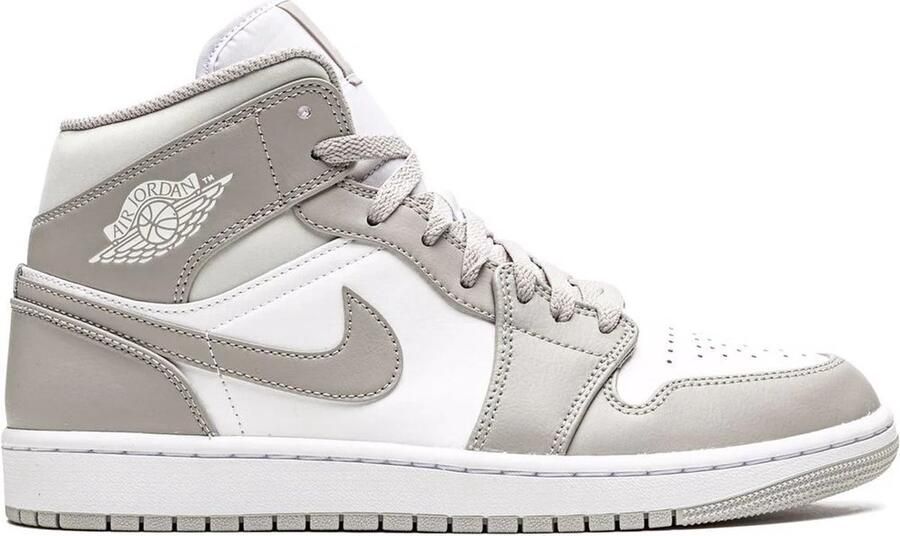 Nike Air Jordan 1 Mid Linen College Grey Light Bone-White 554724-082 Schoenen Sneakers - Foto 2