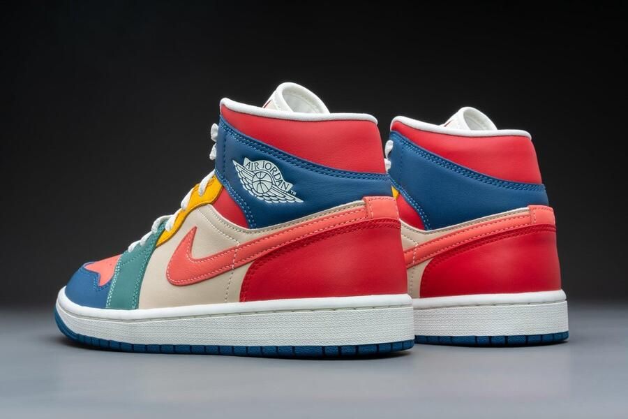 Jordan Wmns Air 1 Mid Se French Blue Magic Ember Fire Red Beach Schoenmaat 37 1 2 Sneakers DN3738 400 - Foto 10