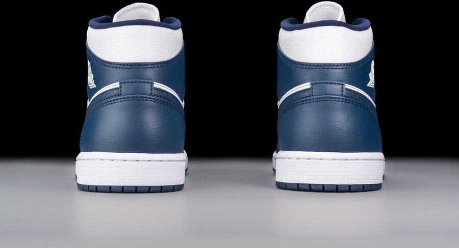 Nike Air Jordan wmns Nike Air Jordan 1 Mid White Metallic Gold Obsidian 554724 - Foto 7