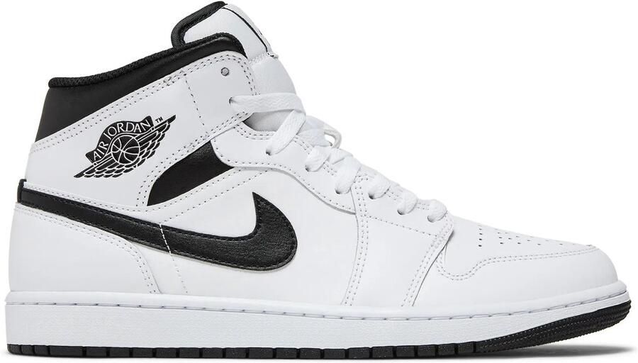Jordan Air 1 Mid 1 Schoenen white black white black maat: 47 beschikbare maaten:41 42.5 43 44.5 45 46 47.5 40.5 45.5 47