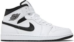Jordan Air 1 Mid Reverse Panda Heren Sneakers Schoenen Wit-Zwart DQ8426-132 Doos zonder deksel
