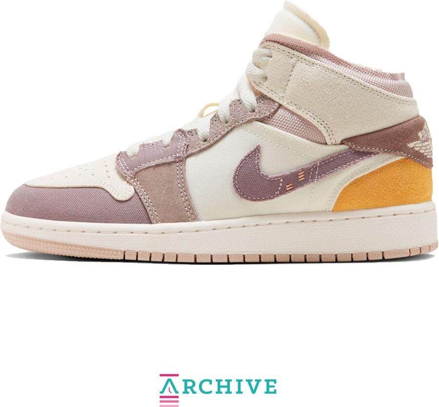 Nike Air Jordan 1 Mid SE Craft GS 'Inside Out Taupe Haze' - Foto 2