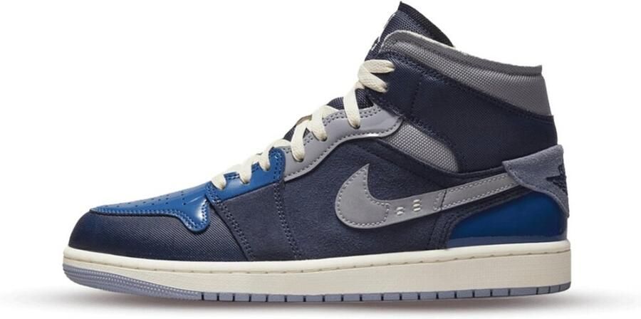 Nike Air Jordan 1 Mid SE Craft Herenschoenen 46 Obsidian French Blue Ashen Slate Wit