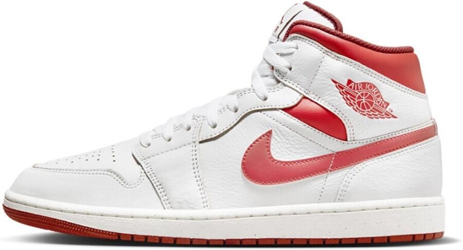 Jordan Air 1 Mid Heren White Dune Red Sail Lobster- Heren White Dune Red Sail Lobster - Foto 2