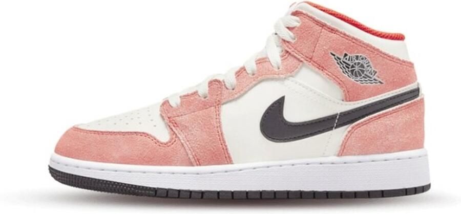 Air Jordan 1 Mid 'Orange Suede' (GS) DV1336-800 oranje suede sneakers hoog - Foto 4