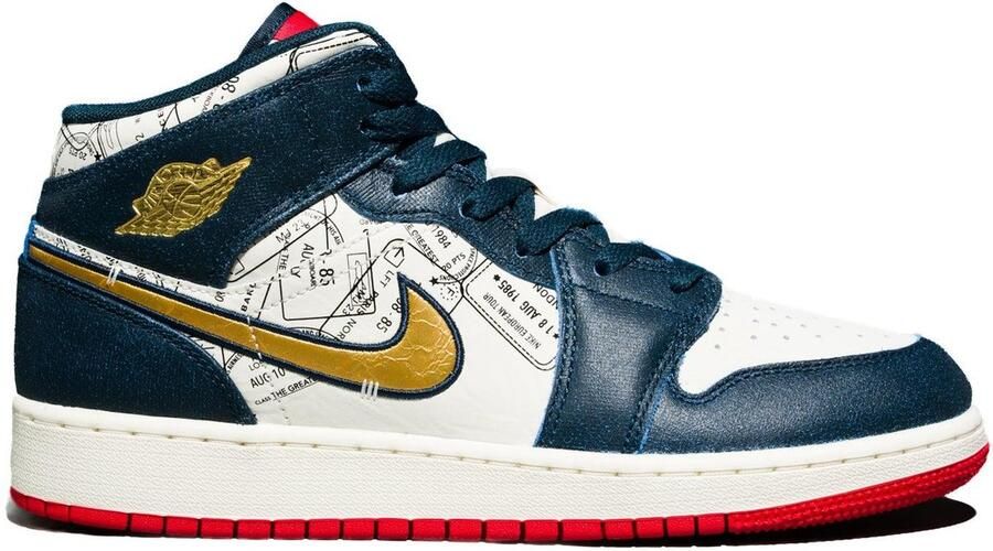 Nike Air Jordan 1 Mid SE GS Take Flight FN1353-400 Kleur als op foto Schoenen