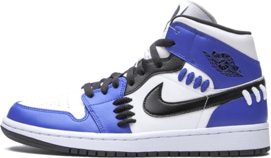 Nike Air Jordan 1 Mid SE Sneaker Limited Edition Wit Blauw