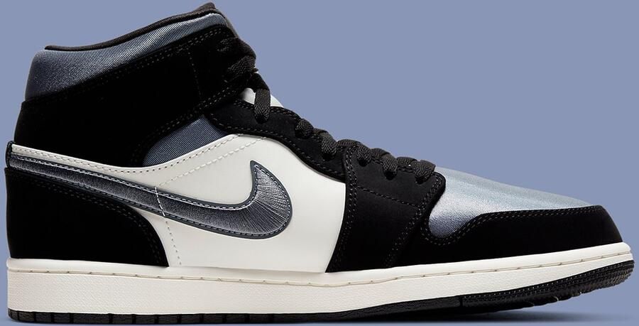 Nike Air Jordan 1 Mid SE Sneaker Wit Zwart Grijs Limited edition