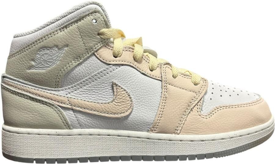 Nike Air Jordan 1 Mid SE Sneakers Kinderen Wit Roze