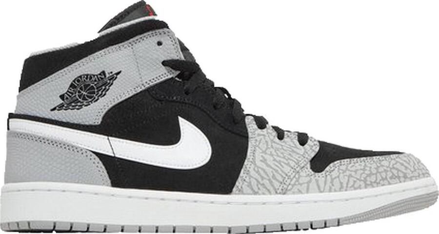 Jordan Air 1 Mid Se(Gs ) Black University Red White Lt Smoke Grey Schoenmaat 37+ Shoes grade school DM6216 016