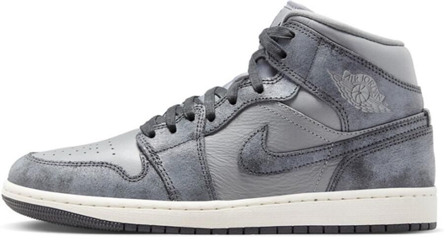 Nike Jordan 1 Mid Distressed Smoke Grey (Women's) - Foto 2