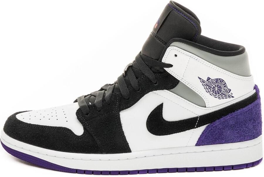 Nike Air Jordan 1 MID SE White Court Purple Black