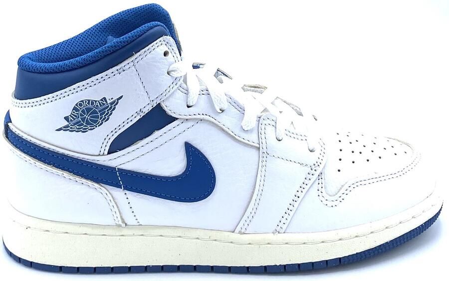 Jordan kinderschoenen Air 1 Mid SE White Sail Industrial Blue White Sail Industrial Blue - Foto 2
