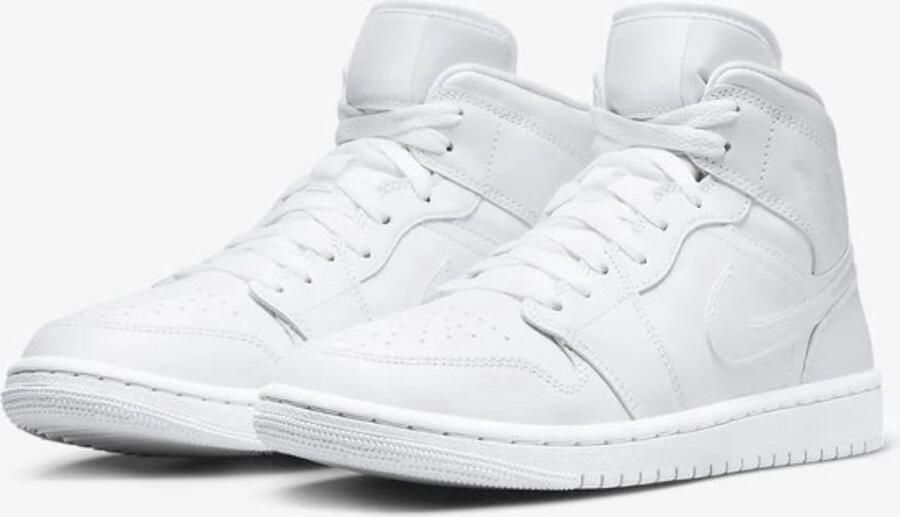 Jordan Air 1 Mid Basketball Schoenen white white white maat: 47.5 beschikbare maaten:41 42.5 43 44.5 45 46 47.5 45.5 - Foto 11