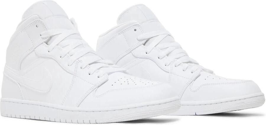 Jordan Air 1 Mid Basketball Schoenen white white white maat: 47.5 beschikbare maaten:41 42.5 43 44.5 45 46 47.5 45.5 - Foto 14