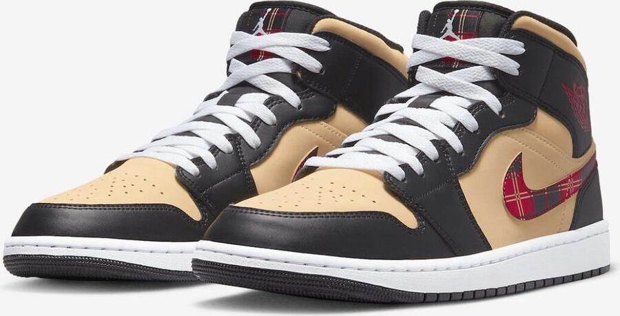 Nike Air Jordan 1 Mid Tartan Swoosh Sneakers Unisex - Foto 4