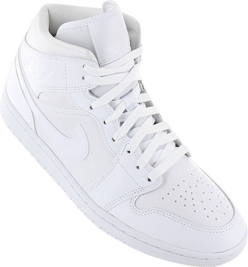 Jordan Air 1 Mid Basketball Schoenen white white white maat: 47.5 beschikbare maaten:41 42.5 43 44.5 45 46 47.5 45.5 - Foto 3
