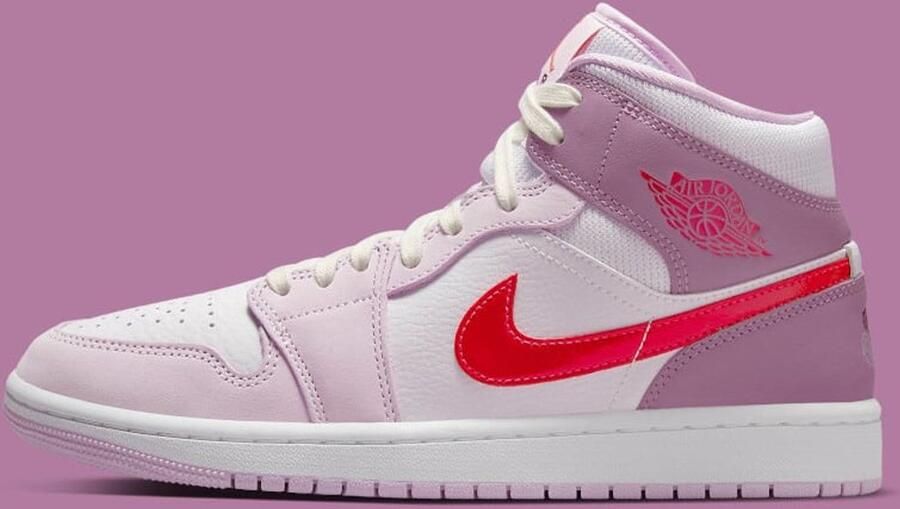 Nike Air Jordan 1 Mid VD Sneaker Wit Paars Roze Limited edition