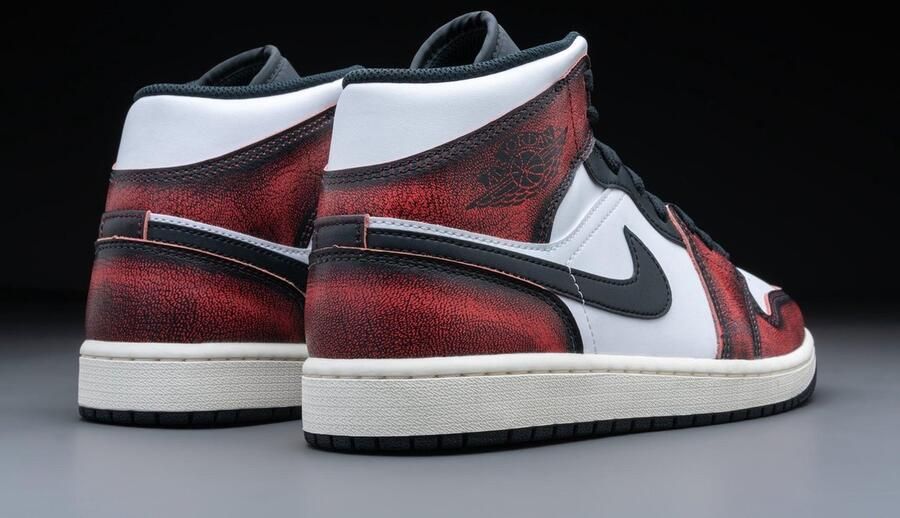 Jordan Air 1 Mid Se Black Infrared 23 White Sail Schoenmaat 40 1 2 Sneakers DV9565 006 - Foto 9