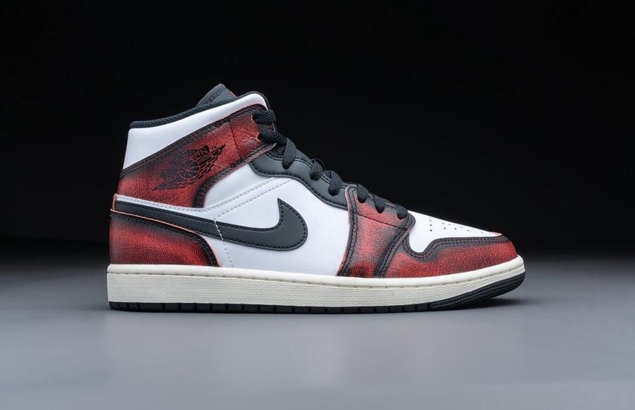 Jordan Air 1 Mid Se Black Infrared 23 White Sail Schoenmaat 40 1 2 Sneakers DV9565 006 - Foto 6