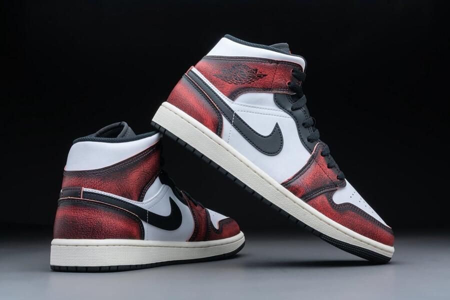 Jordan Air 1 Mid Se Black Infrared 23 White Sail Schoenmaat 40 1 2 Sneakers DV9565 006 - Foto 2